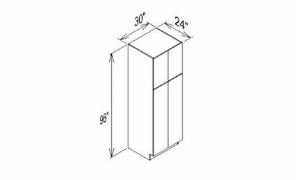 Innovation Imperial Blue PC3096: Pantry Cabinet: RTA Kitchen Cabinet