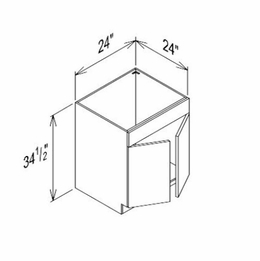 Innovation Imperial Blue SB24: Sink Base Cabinet: RTA Kitchen Cabinet