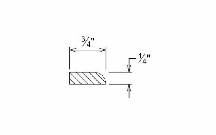 Innovation Imperial Blue SM8: Small Molding: RTA Kitchen Cabinet