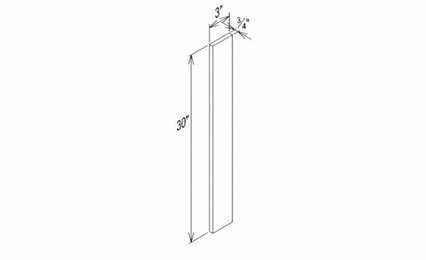 Innovation Imperial Blue WF330: Wall Filler: RTA Kitchen Cabinet