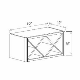 Innovation Imperial Blue WSC3018: Wine Rack: RTA Kitchen Cabinet