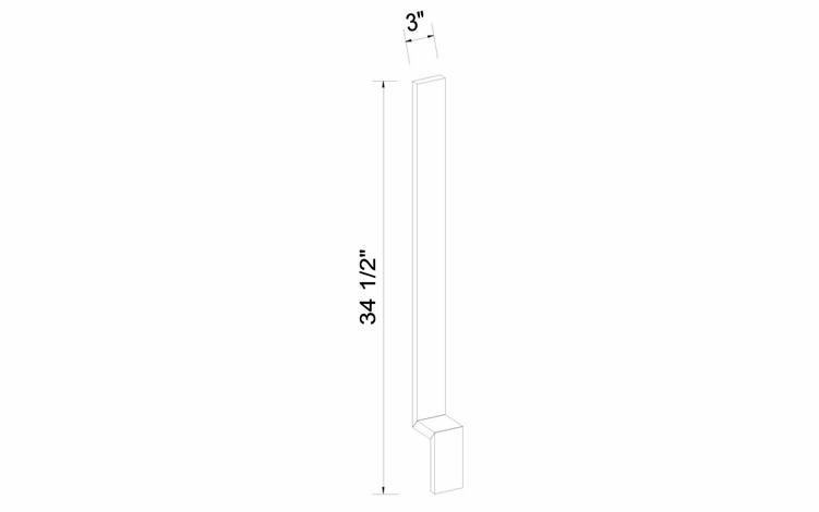 Inset White Shaker BF3: Base Filler: Assembled Kitchen Cabinets