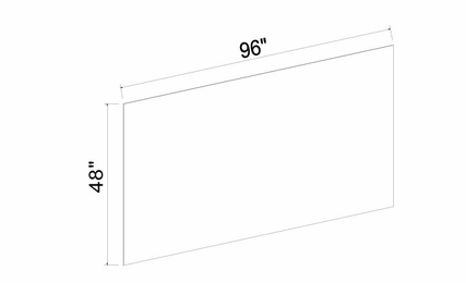 Inset White Shaker PNL4896: Skin Panel: RTA Kitchen Cabinets