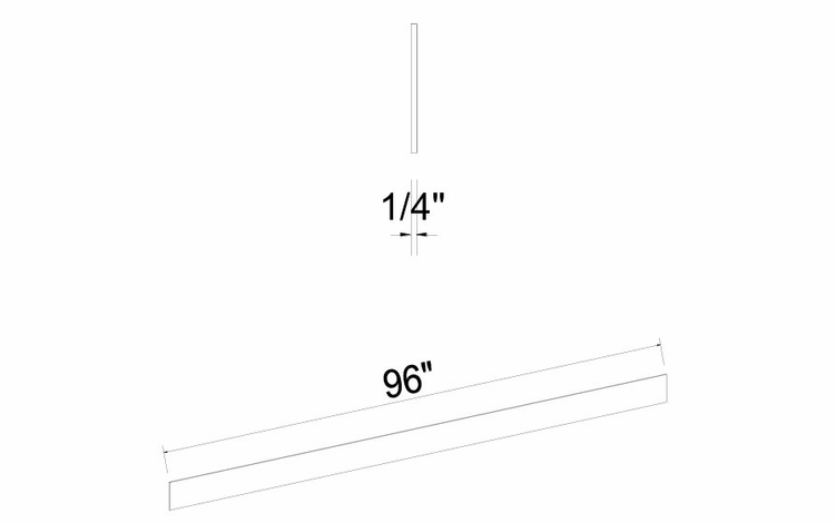 Inset White Shaker TK8: Toe Kick: Assembled Kitchen Cabinets