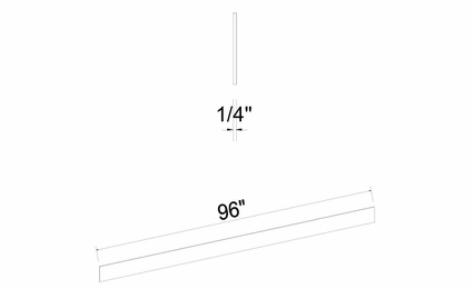 Inset White Shaker TK8: Toe Kick: RTA Kitchen Cabinets