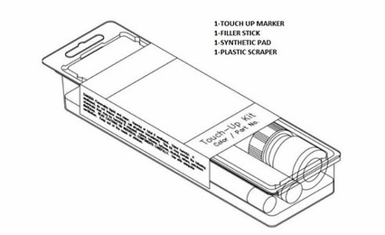 Inset White Shaker TUK: Touch Up Kit: Assembled Kitchen Cabinets