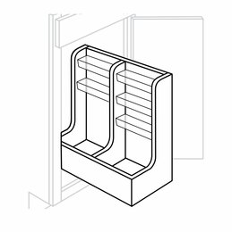 JSI Essex Castle SFTLVPULL: Vanity Pull-Out: RTA Kitchen Cabinets