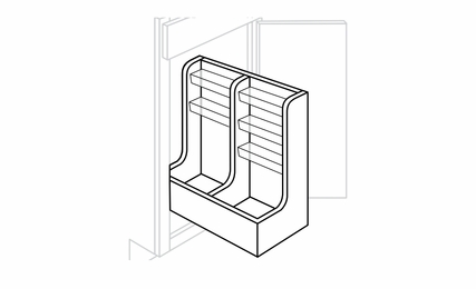 JSI Essex Castle SFTLVPULL: Vanity Pull-Out: RTA Kitchen Cabinets