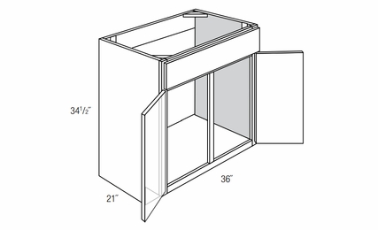 JSI Essex Castle V3621: Bathroom Vanity: RTA Kitchen Cabinets