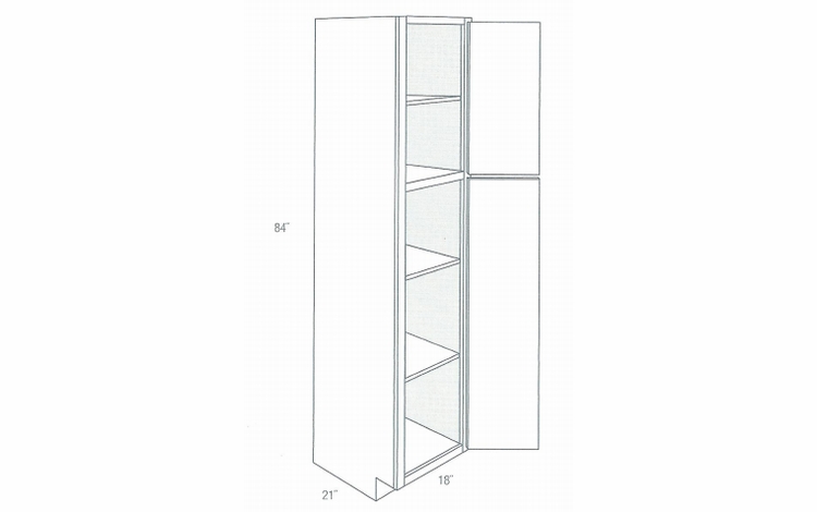 JSI Essex VLC1884: Vanity Linen Closet: RTA Kitchen Cabinets