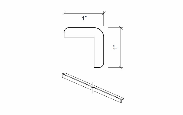 Kabinet King Armor White Oak OCM8-1: Outside Corner Molding: Assembled Kitchen Cabinets