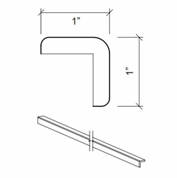 Kabinet King Armor White Oak OCM8-1: Outside Corner Molding: Assembled Kitchen Cabinets