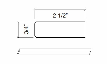 Kabinet King Gallant White BM8: Bead Molding: Assembled Kitchen Cabinets