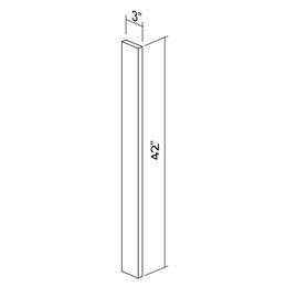 Kabinet King Gallant White F342: Wall Filler: Assembled Kitchen Cabinets