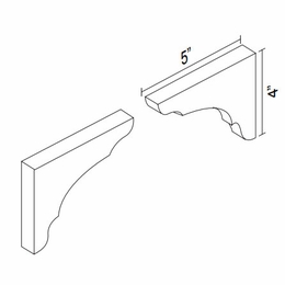 Kabinet King Imperial White SC10: Traditional Simple Corbel: Assembled Kitchen Cabinets