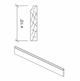 Kabinet King Imperial White TKBM8: Baseboard Molding: Assembled Kitchen Cabinets