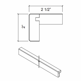 Kabinet King Monarch Grey LM8: Light Molding: Assembled Kitchen Cabinets