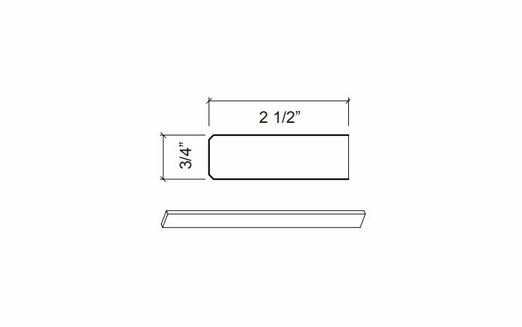 Kabinet King Noble White Oak BM8: Bead Molding: Assembled Kitchen Cabinets