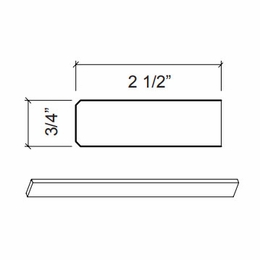 Kabinet King Noble White Oak BM8: Bead Molding: Assembled Kitchen Cabinets