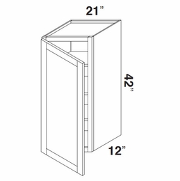 Kabinet King Royal Blue W2142: Single Door Wall Cabinet: Assembled Kitchen Cabinets