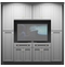Kabinet King White Shaker EC1-96"x96": Entertainment Center Built-In Cabinetry: RTA Cabinets