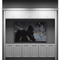 Kabinet King White Shaker EC4-96"x90": Entertainment Center Built-In Cabinetry: RTA Cabinets