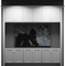 Kabinet King White Shaker EC4-96"x96": Entertainment Center Built-In Cabinetry: RTA Cabinets