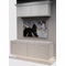 Kabinet King White Shaker EC5-72"x90": Entertainment Center Built-In Cabinetry: RTA Cabinets