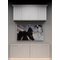 Kabinet King White Shaker EC5-72"x96": Entertainment Center Built-In Cabinetry: RTA Cabinets