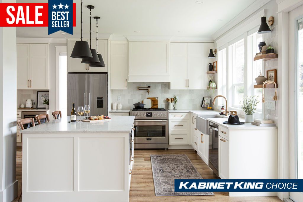Image showcasing Kabinet King White Shaker Cabinets