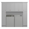 Kabinet King White Shaker LR1-90"x84": Laundry Room Built-In Cabinetry: RTA Cabinets