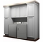 Kabinet King White Shaker LR1-96"x84": Laundry Room Built-In Cabinetry: RTA Cabinets