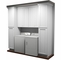 Kabinet King White Shaker LR1-96"x96": Laundry Room Built-In Cabinetry: RTA Cabinets
