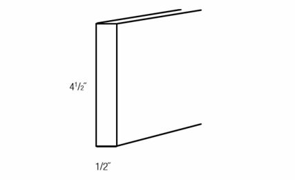 Kabinet King White Shaker TK8: Toe Kick: RTA Kitchen Cabinet