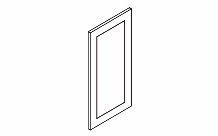 Lait Grey Shaker EPW1212D: Wall End Decorative Door: RTA Kitchen Cabinet