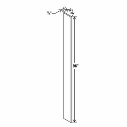 Lunar Gray F696: Tall Filler: Assembled Kitchen Cabinets