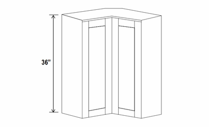 Lunar Gray WER2436: Wall Easy Reach Corner Cabinet: Assembled Kitchen Cabinets
