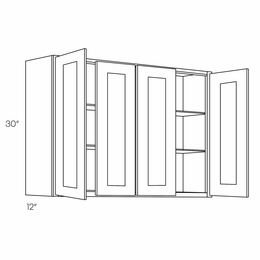 Luxor Harvest 4830: 30" High 4 Door Wall Cabinet: Assembled Kitchen Cabinets