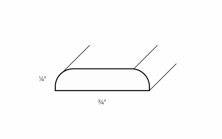 Luxor Harvest BAT: Batten Molding: Assembled Kitchen Cabinets