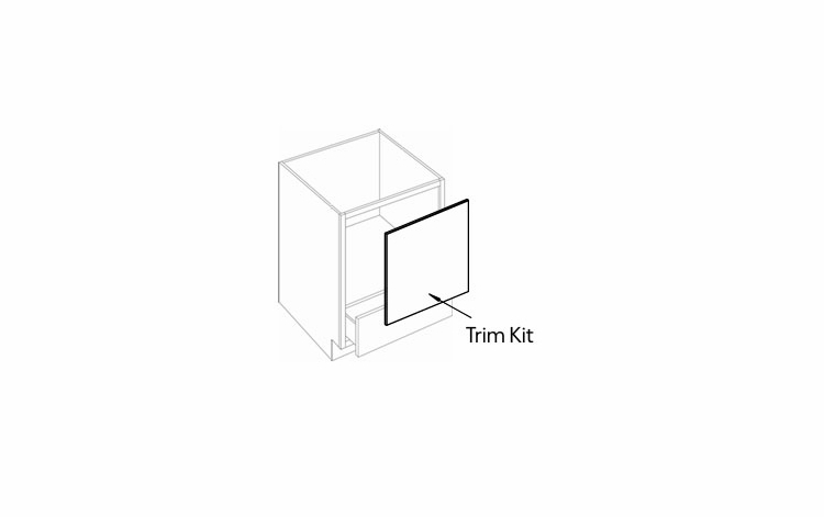 Luxor Harvest MCB24-TRM: Microwave Base Cabinet Trim Kit: Assembled Kitchen Cabinets