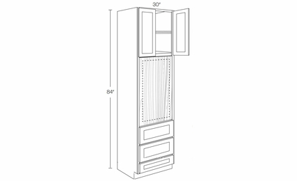 Luxor Harvest OV3084: Oven Cabinet: Assembled Kitchen Cabinets