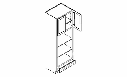 Luxor Harvest OVD3090: Double Oven Cabinet: Assembled Kitchen Cabinets