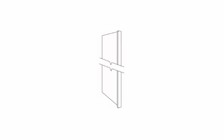 Luxor Harvest REP390: Refrigerator End Panel: Assembled Kitchen Cabinets