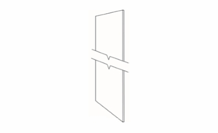 Luxor Harvest UREP24: Refrigerator End Panel: Assembled Kitchen Cabinets