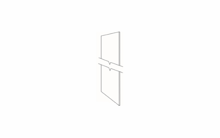 Luxor Harvest UREP30: Refrigerator End Panel: Assembled Kitchen Cabinets