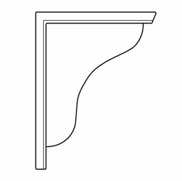 Luxor Smoky Grey CBS10: Corbel: Assembled Kitchen Cabinets
