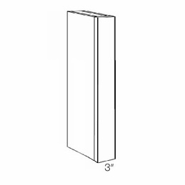 Luxor Smoky Grey CLM-42X15: Column: Assembled Kitchen Cabinets