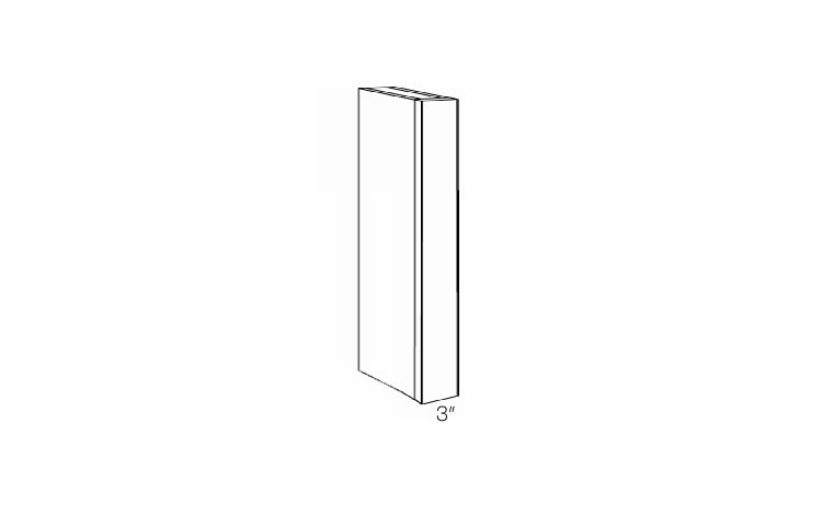 Luxor Smoky Grey CLM-B30: Column: Assembled Kitchen Cabinets