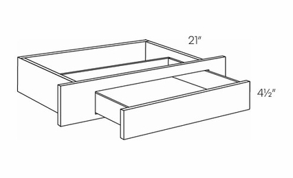 Luxor Smoky Grey DD30: Desk Drawer: Assembled Kitchen Cabinets