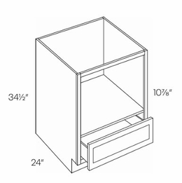 Luxor Smoky Grey MCB27: Microwave Base Cabinet: Assembled Kitchen Cabinets